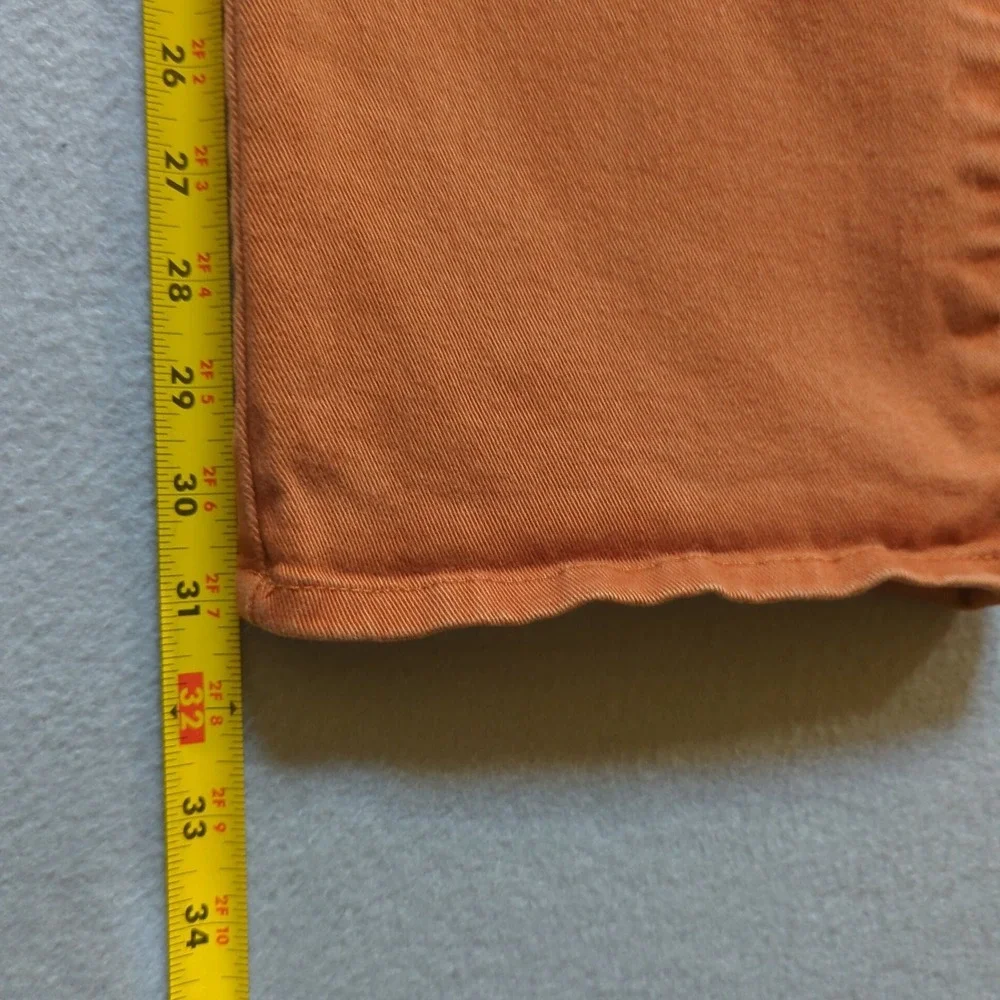 Gloria Vanderbilt Amanda‎ High Rise Tapered Jeans Burnt Orange Rust Womens 14
